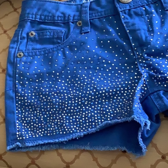 Justice premium shorts with rhinestones. Size 8R. Even has decorative bu… - Picture 2 of 11
